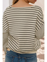 Load image into Gallery viewer, Black Striped Sweater