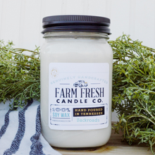 Load image into Gallery viewer, Backroads Scented Soy Mason Jar Candle