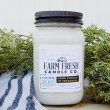 Load image into Gallery viewer, Highfalutin' Scented Soy Mason Jar Candle