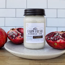 Load image into Gallery viewer, Pomegranate Scented Soy Mason Jar Candle