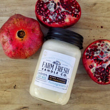 Load image into Gallery viewer, Pomegranate Scented Soy Mason Jar Candle