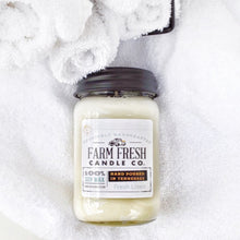 Load image into Gallery viewer, Fresh Linen Scented Soy Mason Jar Candle