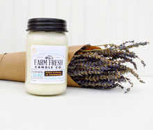 Load image into Gallery viewer, Lavender Fields Scented Soy Mason Jar Candle