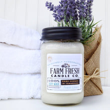 Load image into Gallery viewer, Fresh Linen Scented Soy Mason Jar Candle