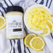 Load image into Gallery viewer, Lemon Pudding Scented Soy Mason Jar Candle