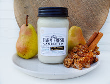 Load image into Gallery viewer, Pear Crisp Scented Soy Mason Jar Candle
