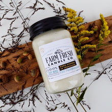 Load image into Gallery viewer, Fall Farmhouse Scented Soy Mason Jar Candle