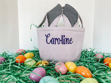 Load image into Gallery viewer, Seersucker Easter Basket