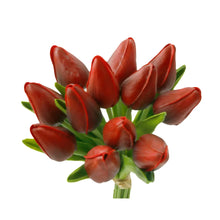 Load image into Gallery viewer, 1 Dozen Real Touch Tulip Bud bouquet-13.25"