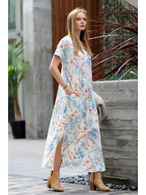Load image into Gallery viewer, Tropical Pattern Maxi Dress
