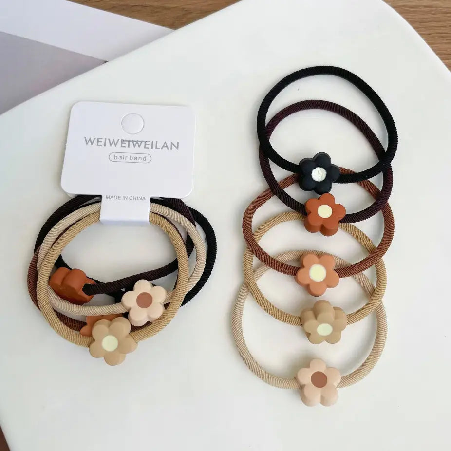 Flower Hair Tie Pack