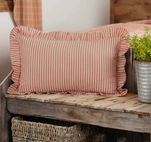 Load image into Gallery viewer, 14x22 Striped Ticking Pillow
