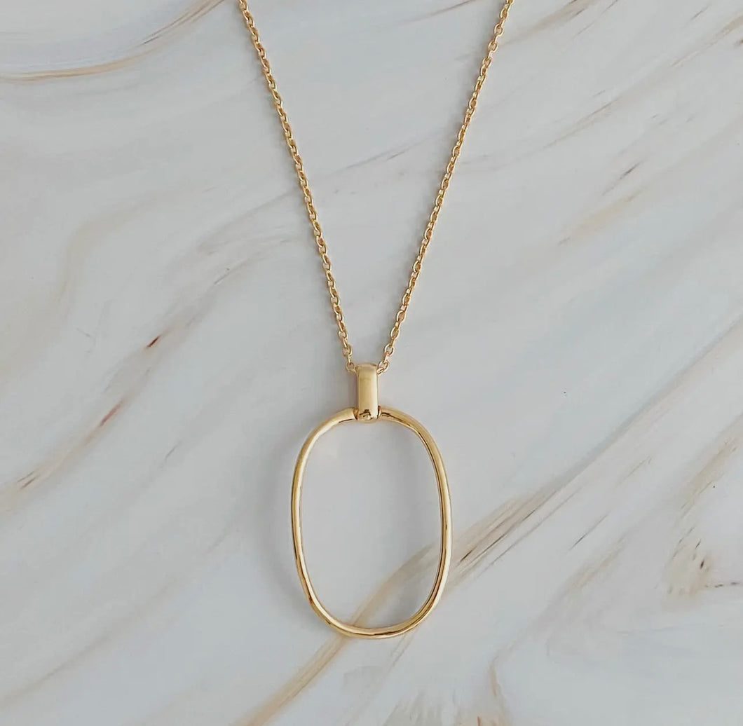 Oval Pendent Necklace