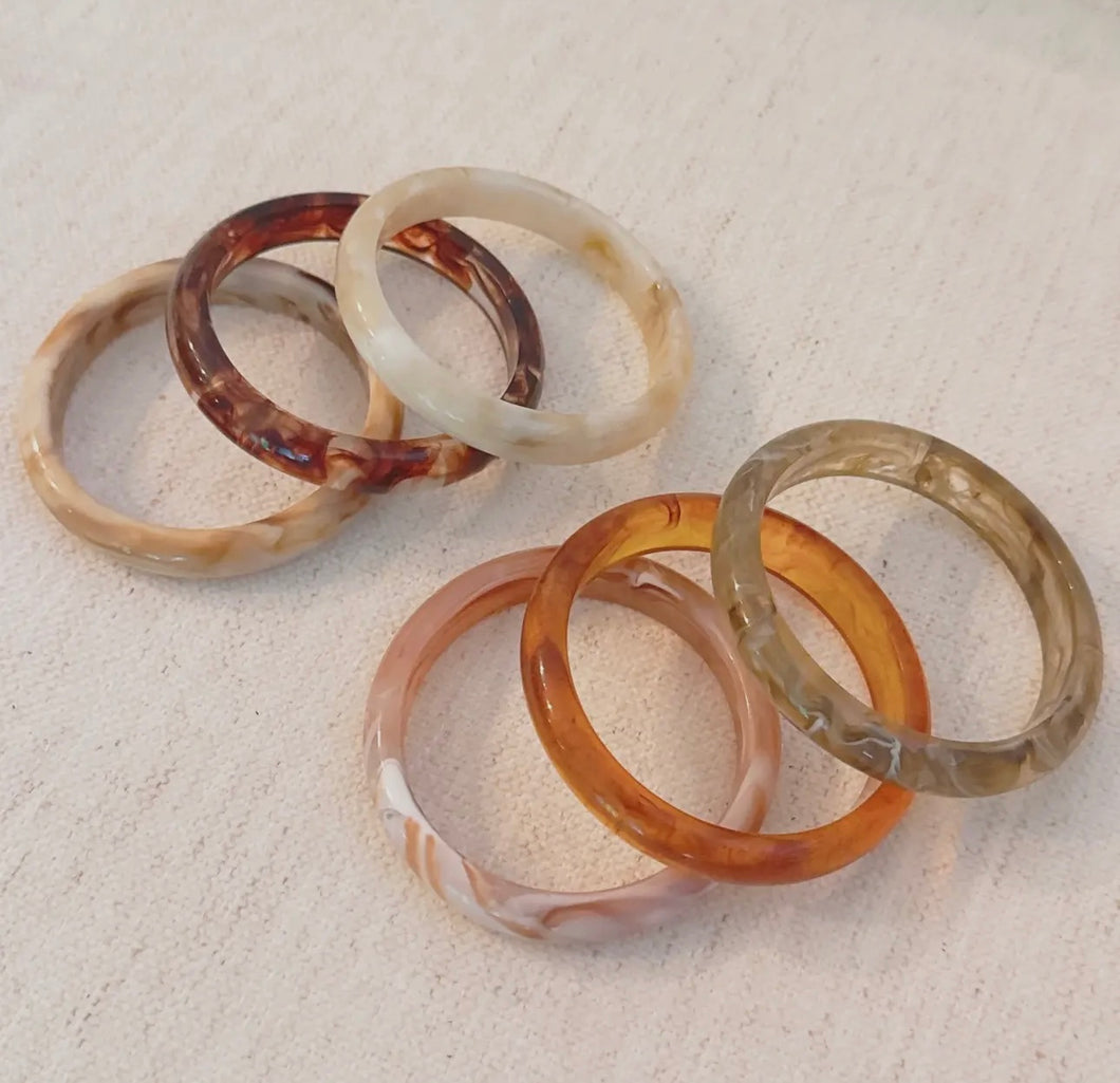 Resin Bangle Bracelets