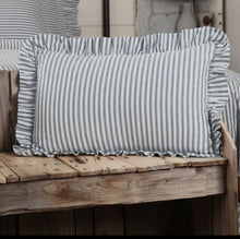 Load image into Gallery viewer, 14x22 Striped Ticking Pillow
