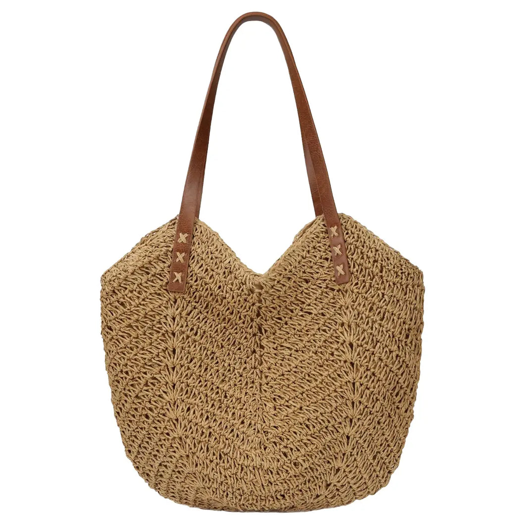 Crochet Wicker Tote Bag