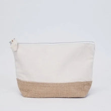 Load image into Gallery viewer, Jute Cosmetic Pouch
