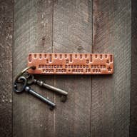 Load image into Gallery viewer, Hand-Stamped Leather Keychain

