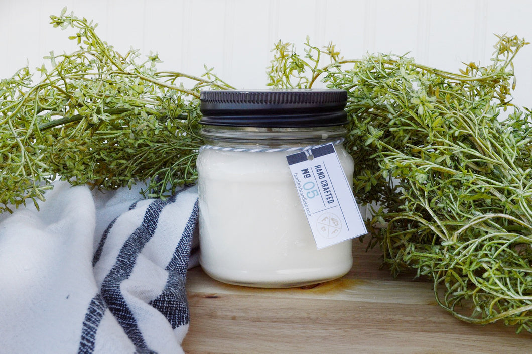 Blue Skies Scented Soy Mason Jar Candle