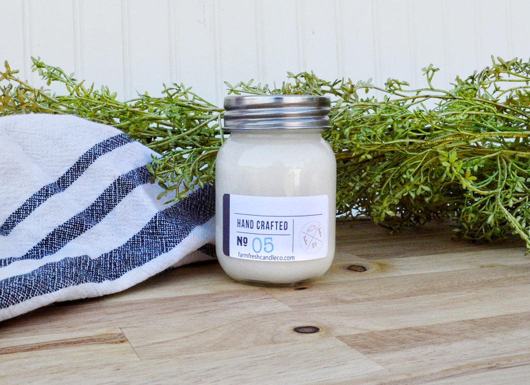 Lavender Fields Scented Soy Mason Jar Candle