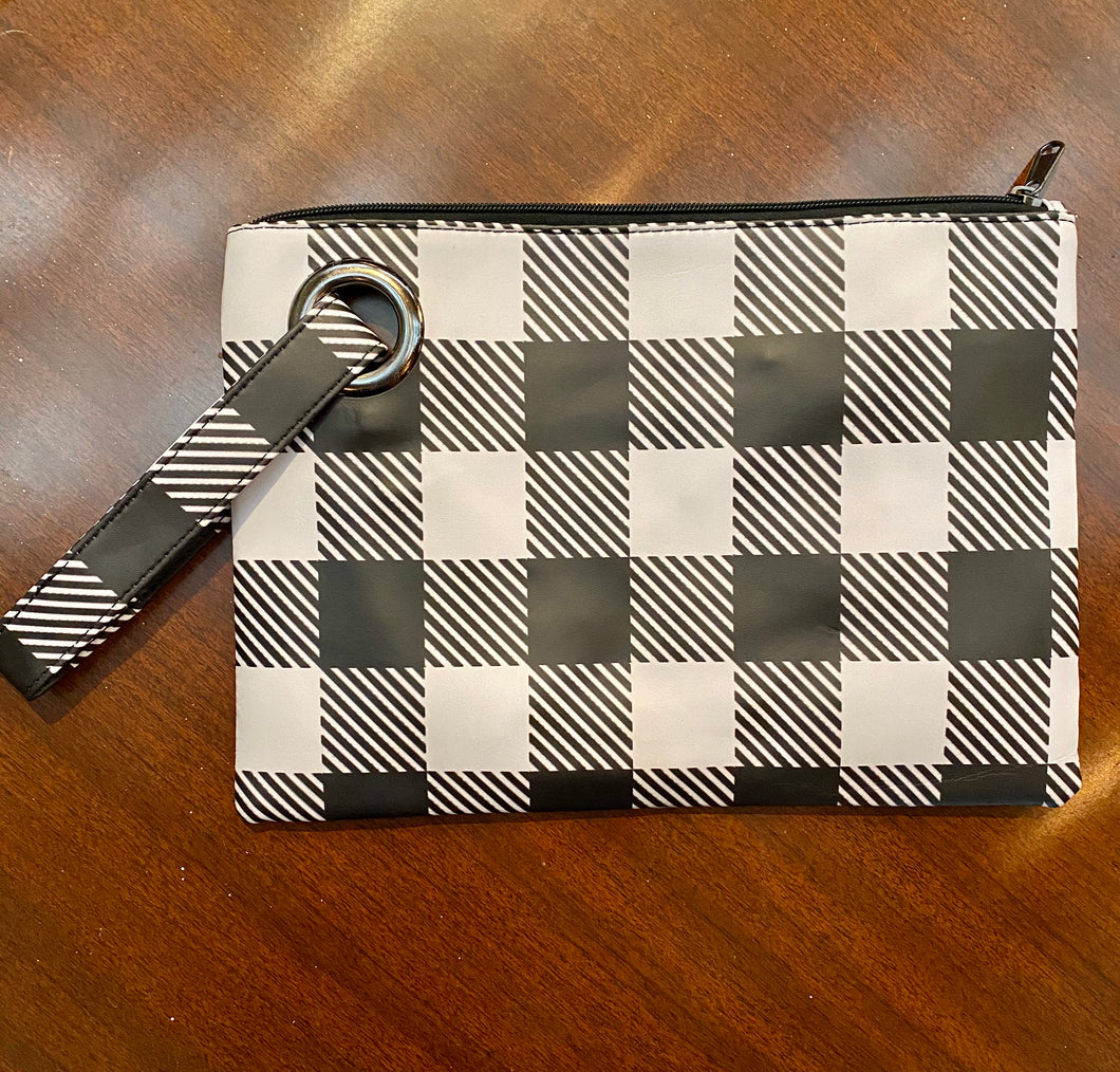 Buffalo Plaid Clutch Purse