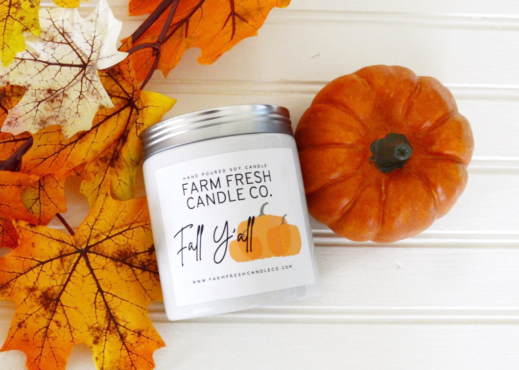 Fall Y'all 10 oz Farmhouse Jar Candle