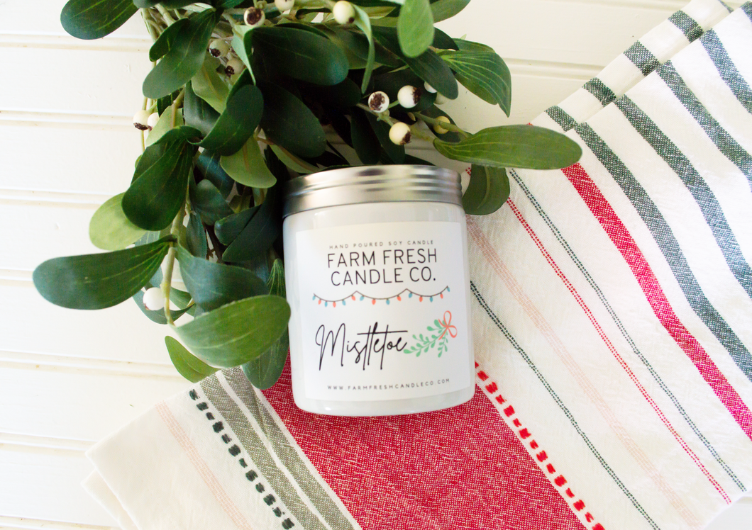Mistletoe 10 oz Farmhouse Jar Candle