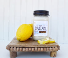 Load image into Gallery viewer, Lemon Drop Scented Soy Mason Jar Candle
