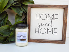 Load image into Gallery viewer, Home Sweet Home Scented Soy Mason Jar Candle
