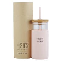 Load image into Gallery viewer, Sips 18 oz Glass Tumbler
