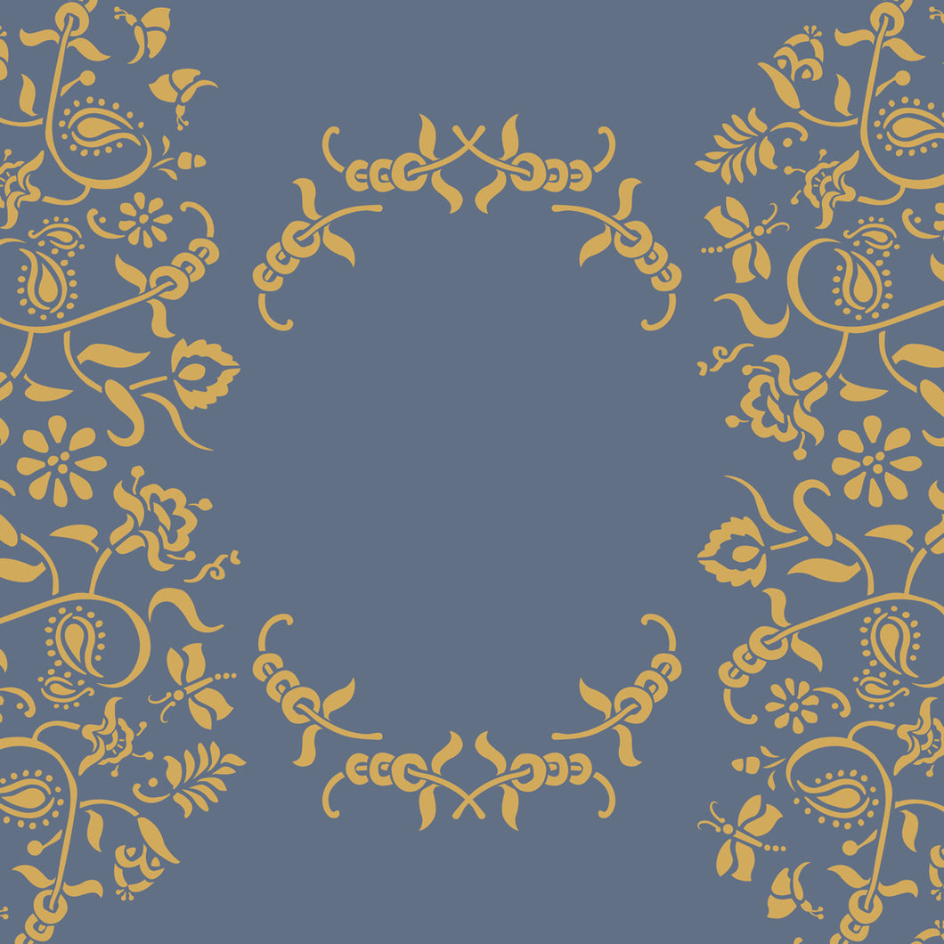 Annie Sloan Paisley Floral Garland Stencil