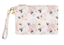 Load image into Gallery viewer, Pink Floral Wristlet (Brides Maid)
