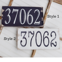 Load image into Gallery viewer, Custom Handmade Wooden Sign - Choose Your Zip Code!
