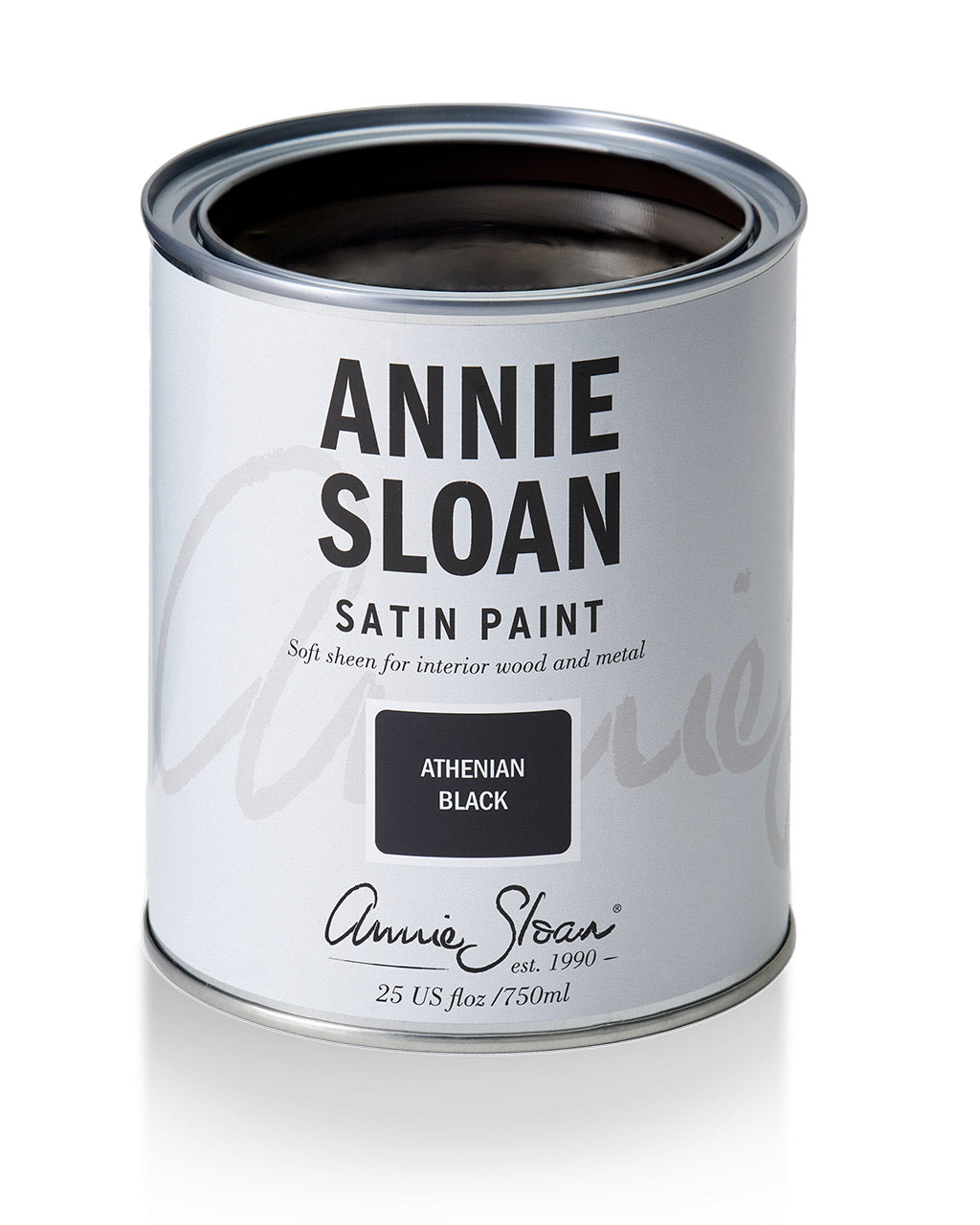 Annie Sloan Satin Paint, Athenian Black 750 ml