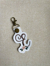 Load image into Gallery viewer, Embroidered Initial Keychain

