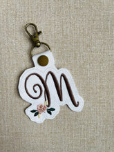 Load image into Gallery viewer, Embroidered Initial Keychain

