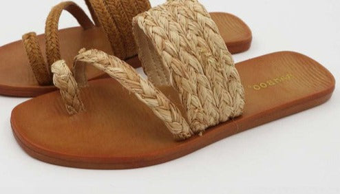Natural Braided Sandal