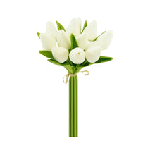 Load image into Gallery viewer, 1 Dozen Real Touch Tulip Bud bouquet-13.25&quot;
